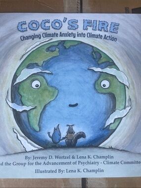 Coco's Fire Illustrated Children's Book - Blue & Green Earth Cover